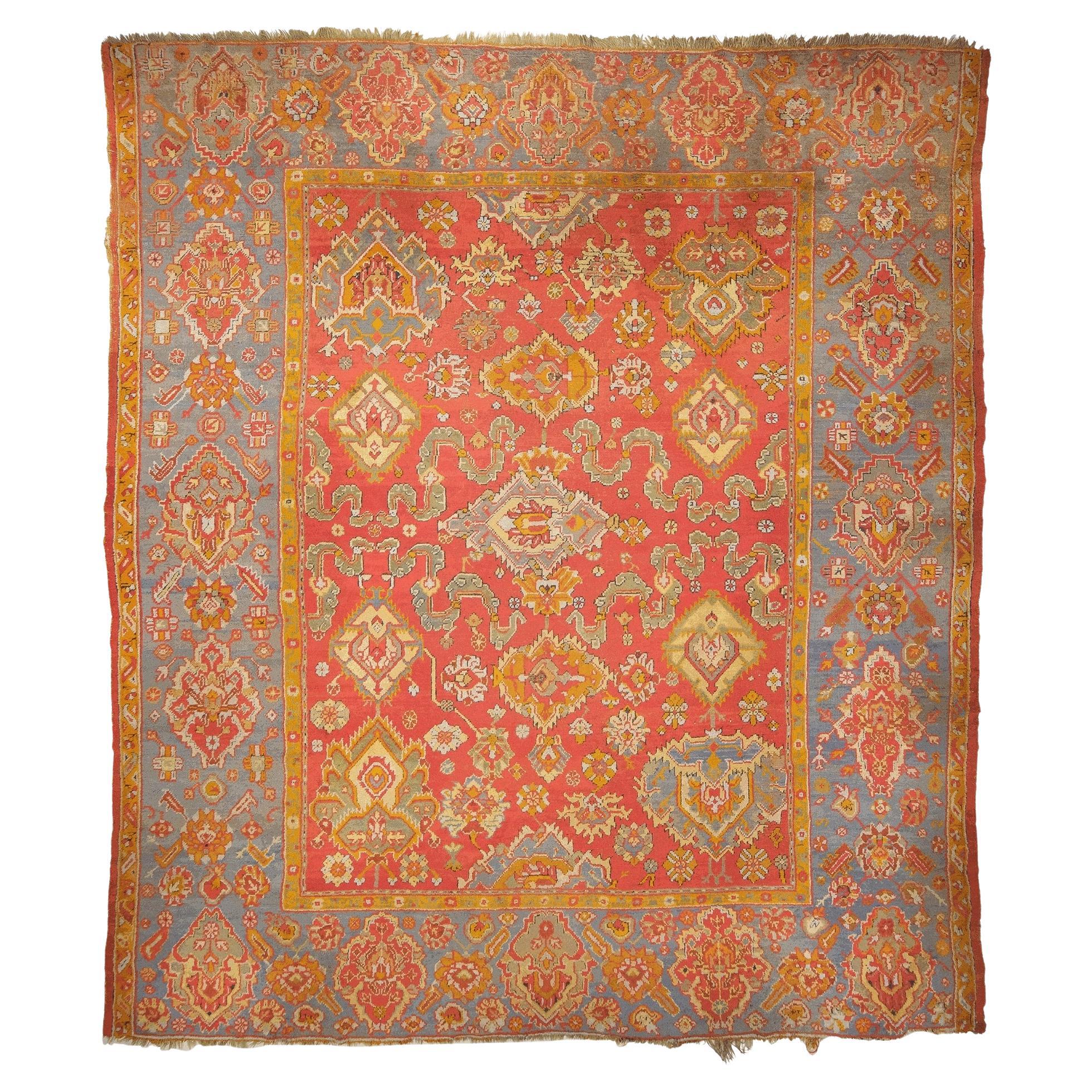 Ushak-Teppich aus dem späten 19. Jahrhundert im Angebot