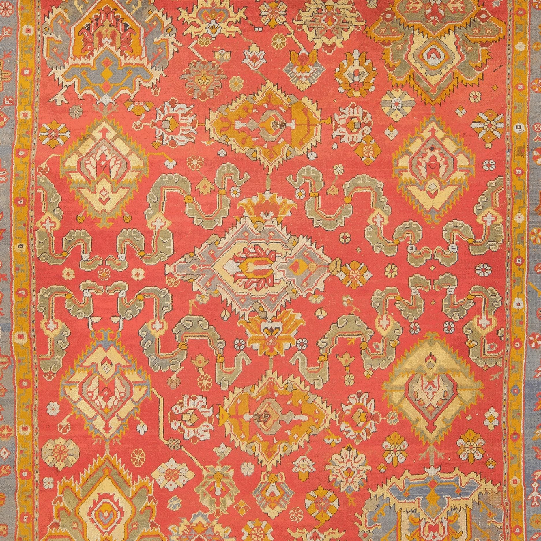 Ushak-Teppich aus dem späten 19. Jahrhundert (Türkisch) im Angebot