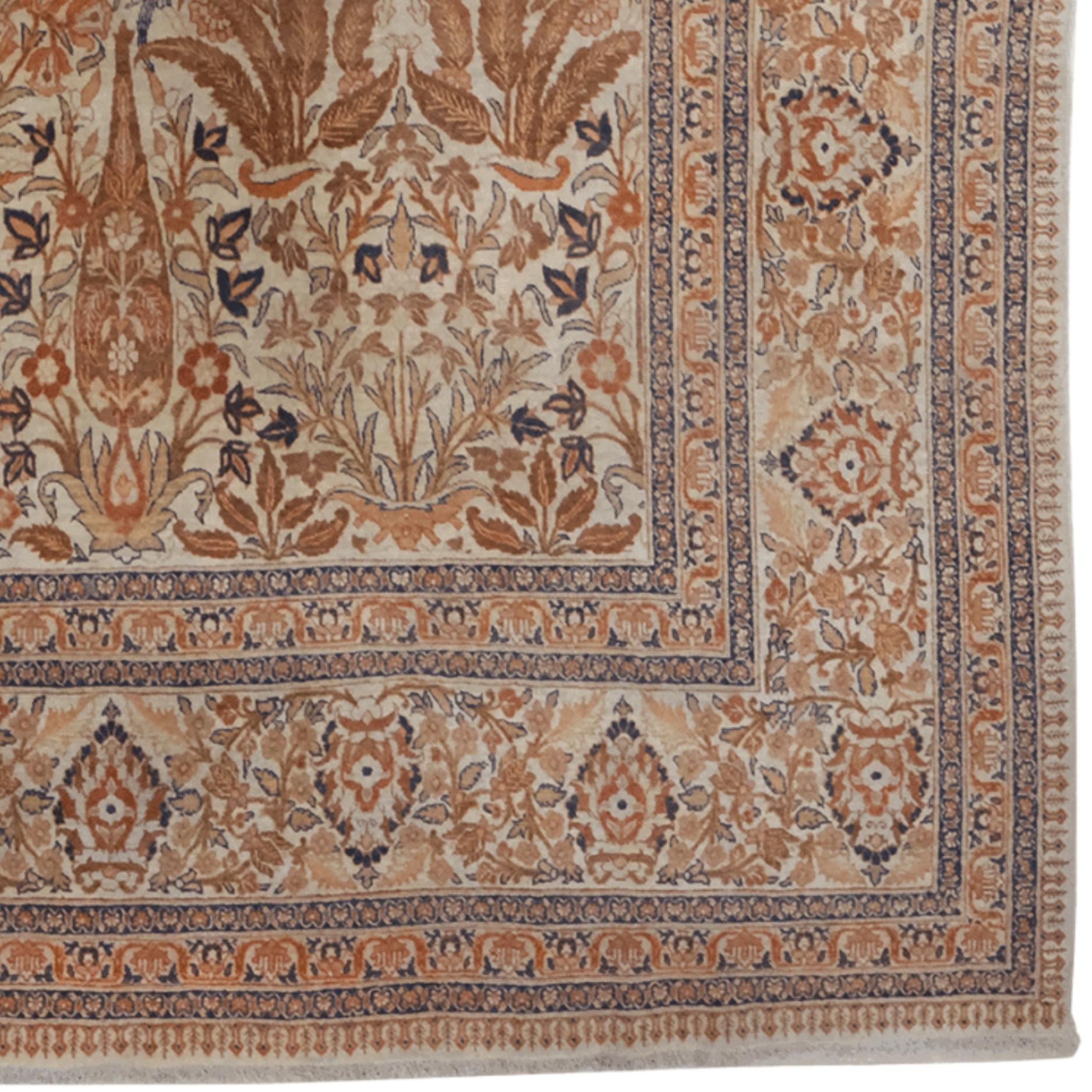 Tappeto Tebriz antico della fine del XIX secolo In condizioni buone in vendita a Sultanahmet, 34
