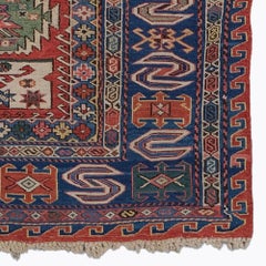 Antique Dragon Sumak Rug - Mid 19th Century