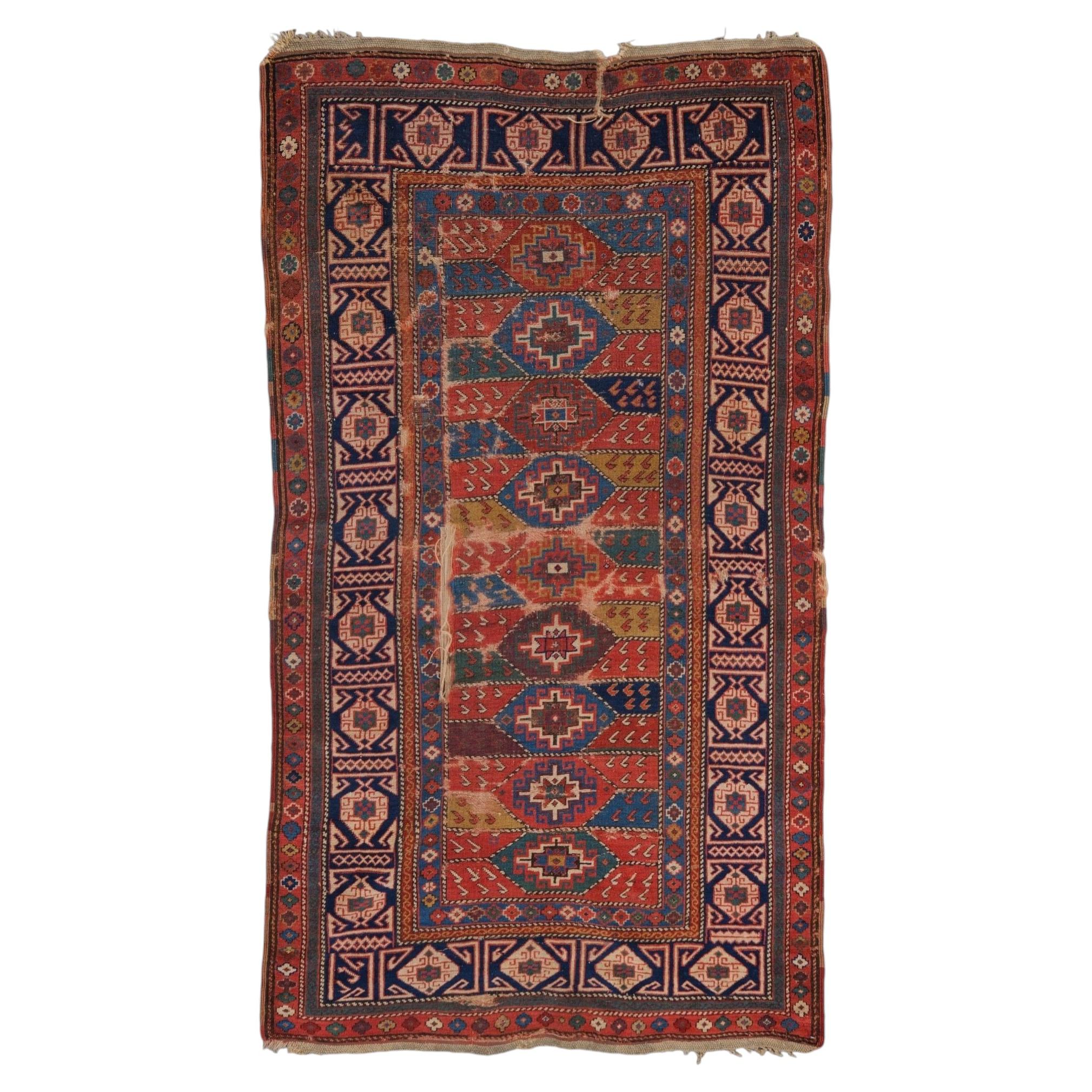 Antique Kazak Rug - Early 19th Century