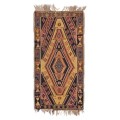 Late 19th Century Antique Anatolian Tribal Flatweave Kilim Rug