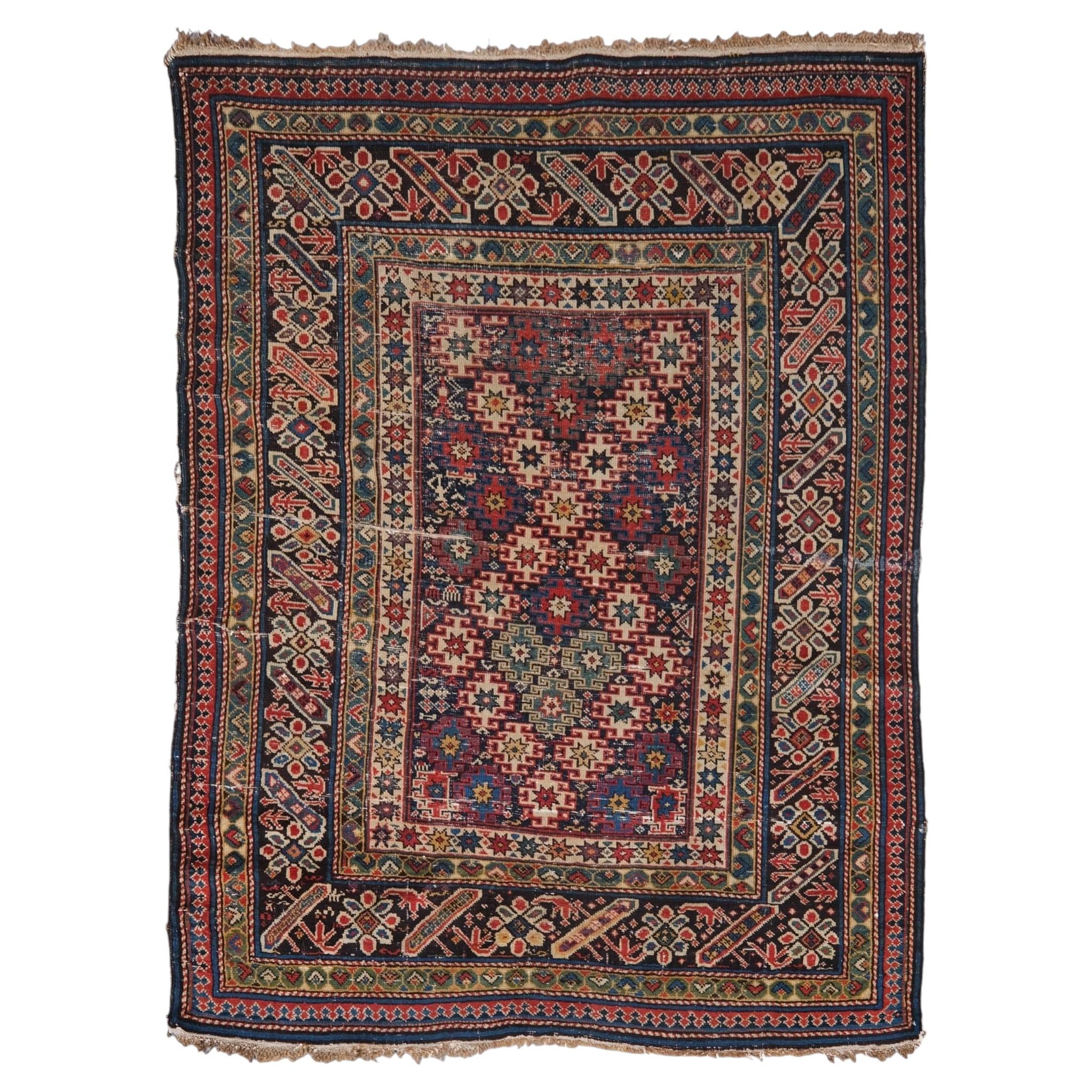 Antique Chi-chi Rug - Late 19th Century