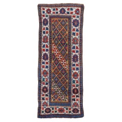 Tapis long Kazak ancien - Fin du XIXe siècle
