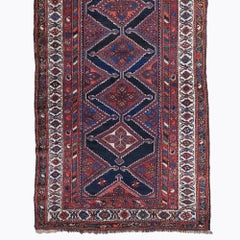 Antique Floral and Geometrical Design Runner - Late 19th Century
