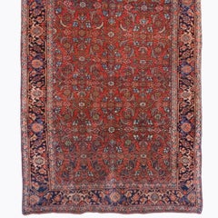 Chemin de table ancien à motifs floraux, fin du XIXe siècle