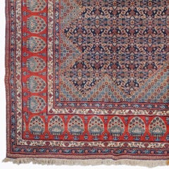 Antique Floral Design Carpet - Late 19th Century