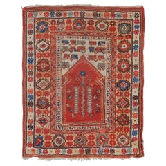 Antique Milas Prayer Rug - Mid 19ht Century