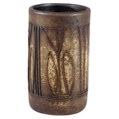 Vaso in ceramica di Jacques Pouchain degli anni '60