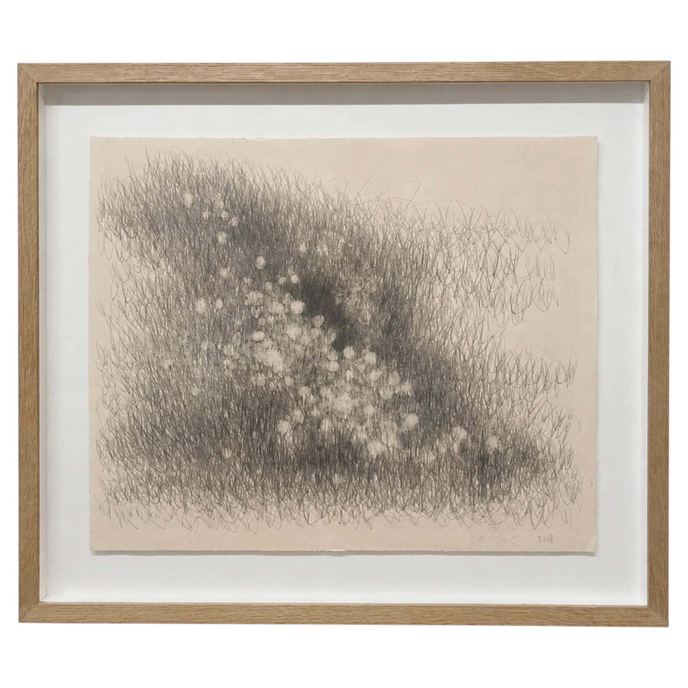 Rive, Drawing by Paul de Pignol, Charcoal on Paper, Contemporary, 2018