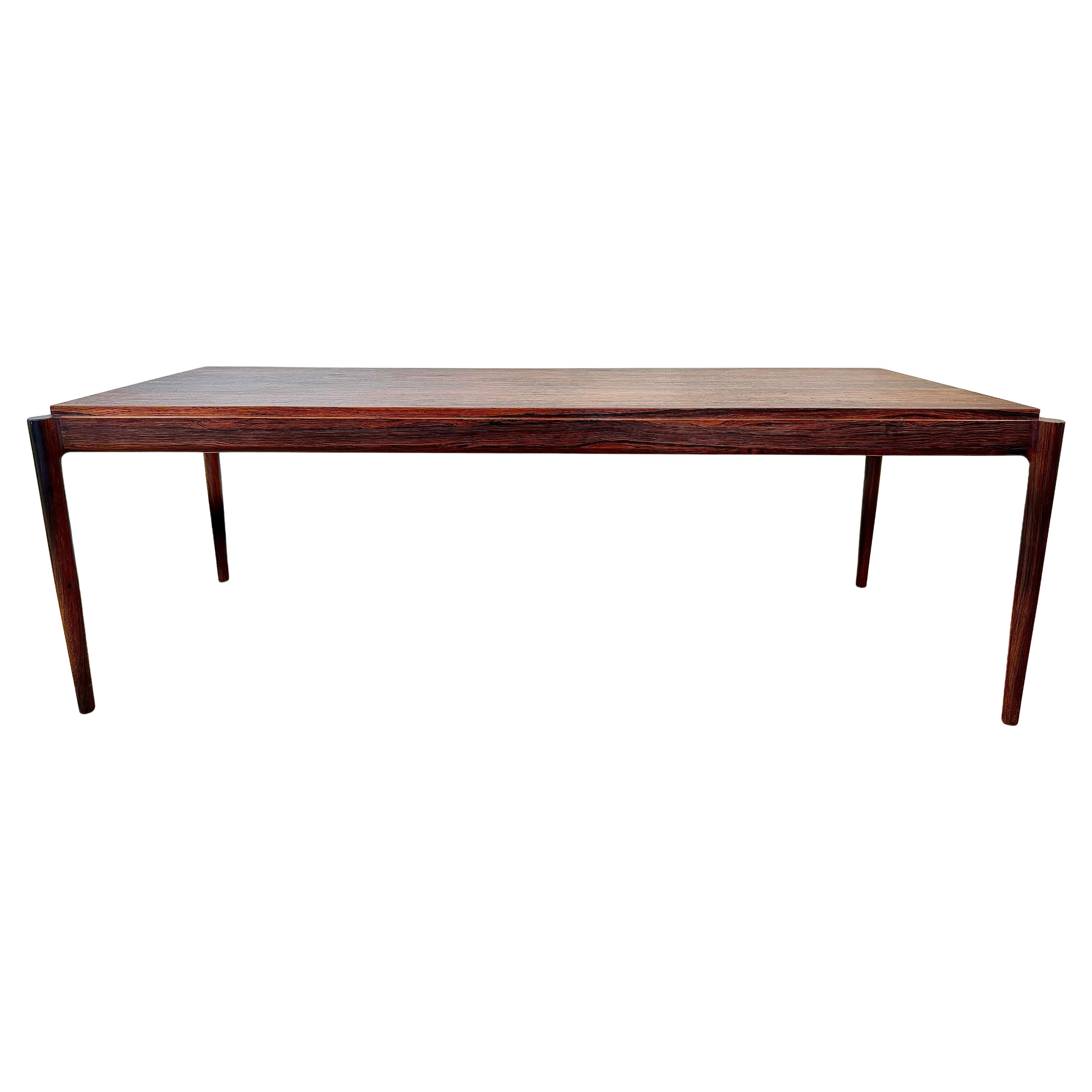Mahogany coffee table Ib Kofod Larsen, design 1960's