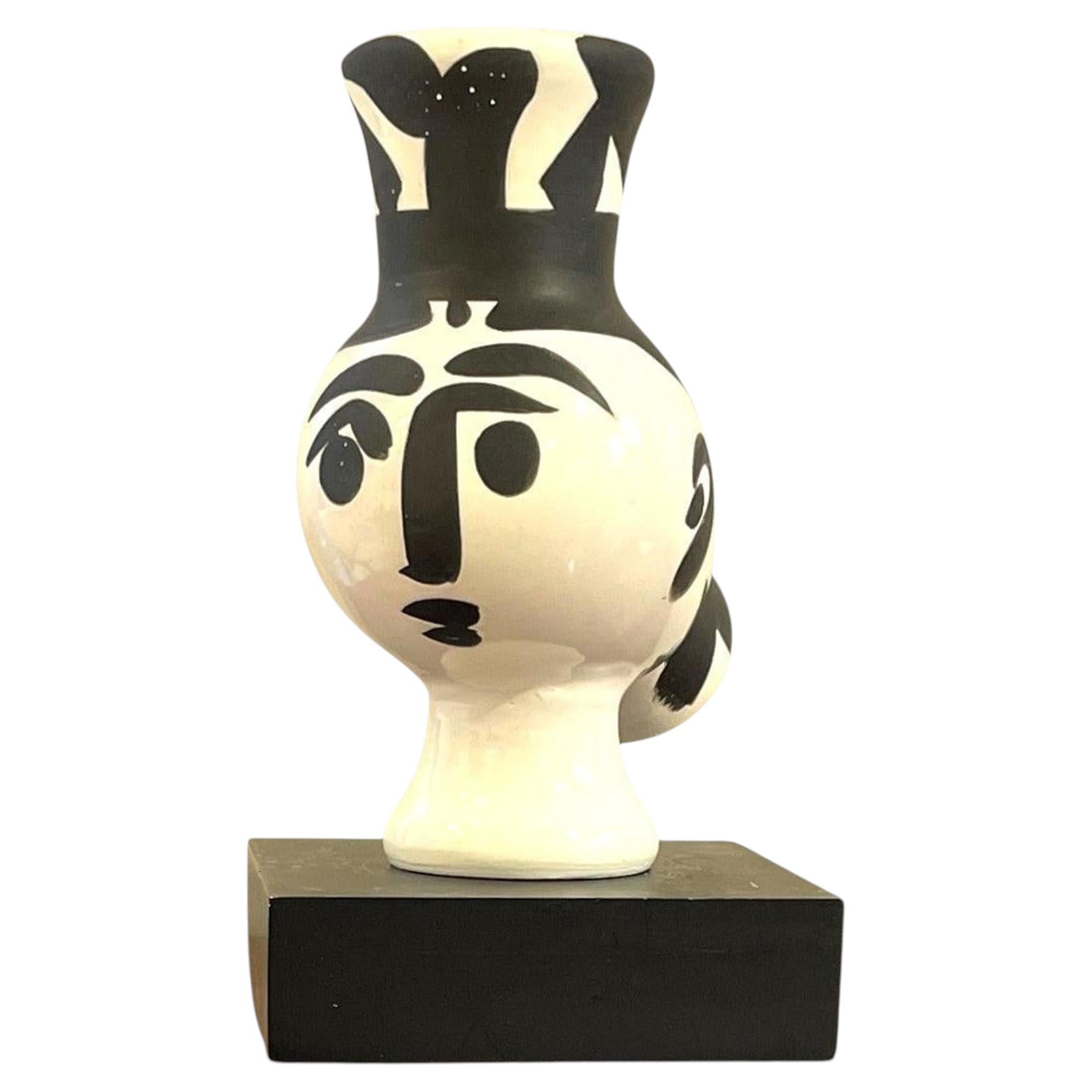 Pablo Picasso "Chouette Femme" Vase, Ceramic, Glazed, France, 1951