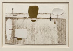 Joe Downing Mixed Media Collages Staples on Paper 1953