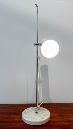 A4-Tischlampe aus Marmor und Stahl von Alain Richard, 1958–1969