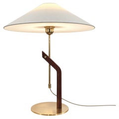Lars Bessfelt Table Lamp for Lyktan, Beech & Brass, Sweden, 1979