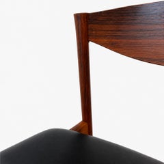 Mid-Century Modern Chairs by Ib Kofod-Larsen, Palisander & Leather