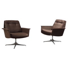 Par de sillones giratorios «Sedia», diseñados por Horst Brüning para COR, 1972