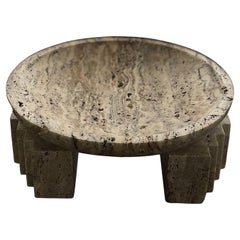 Silver Travertine bowl