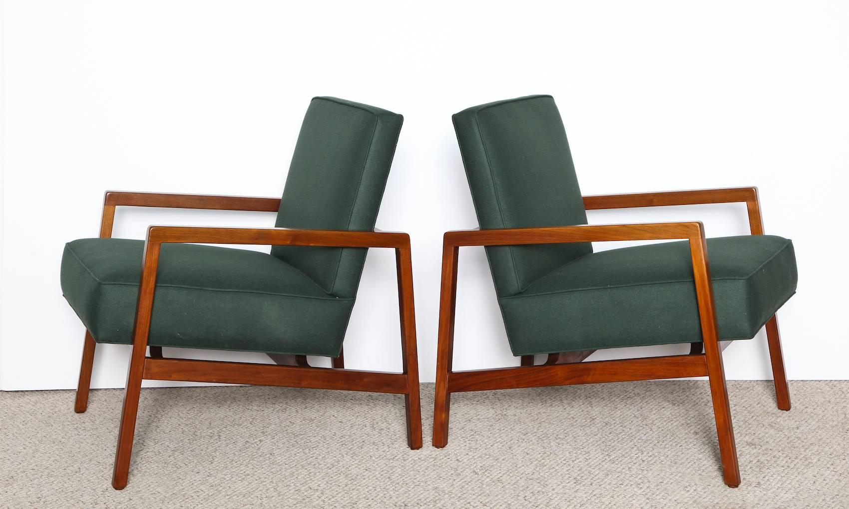 American Pair of Open Armchairs by Lewis Butler for Knoll