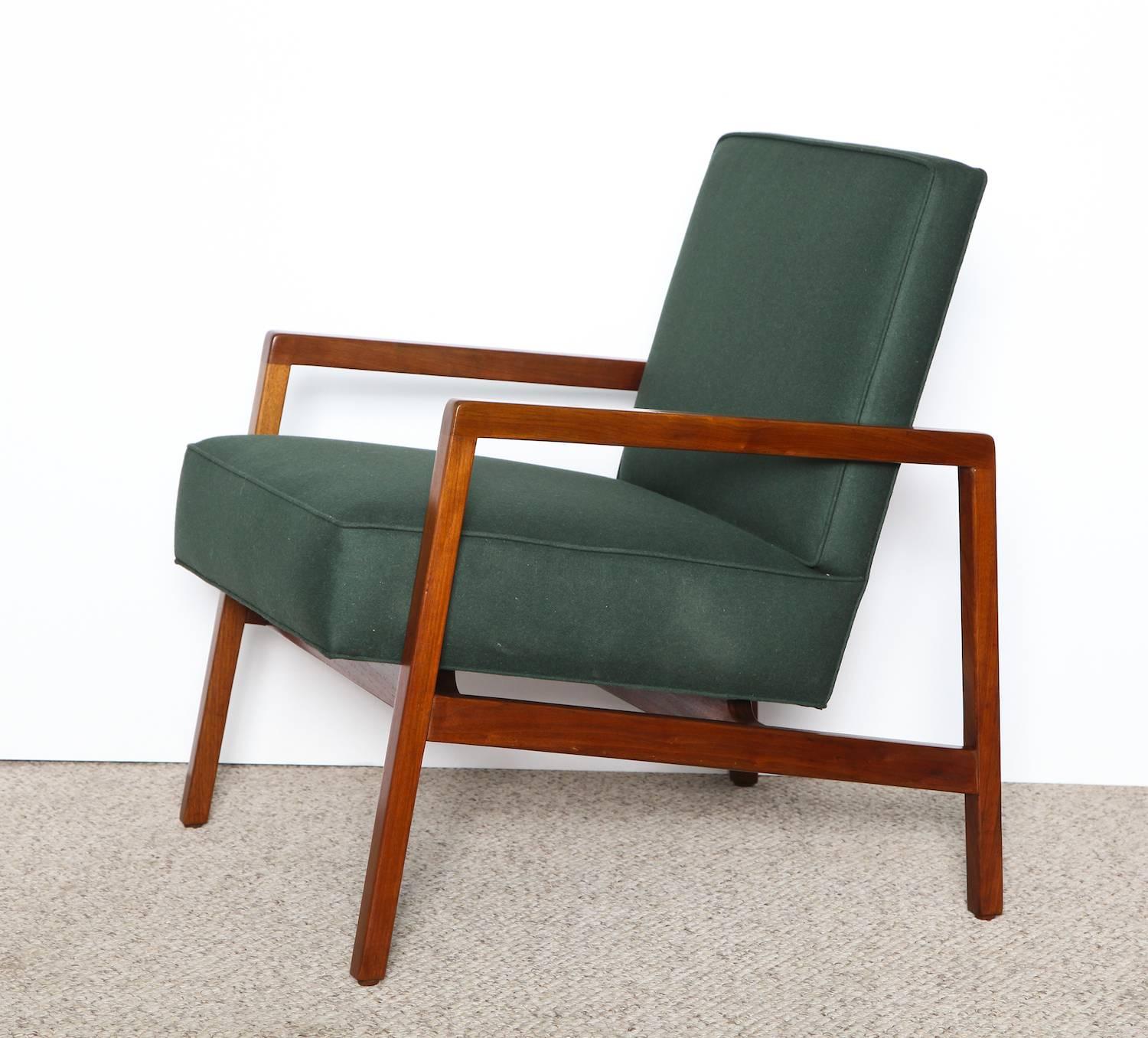 Mid-Century Modern Pair of Open Armchairs by Lewis Butler for Knoll