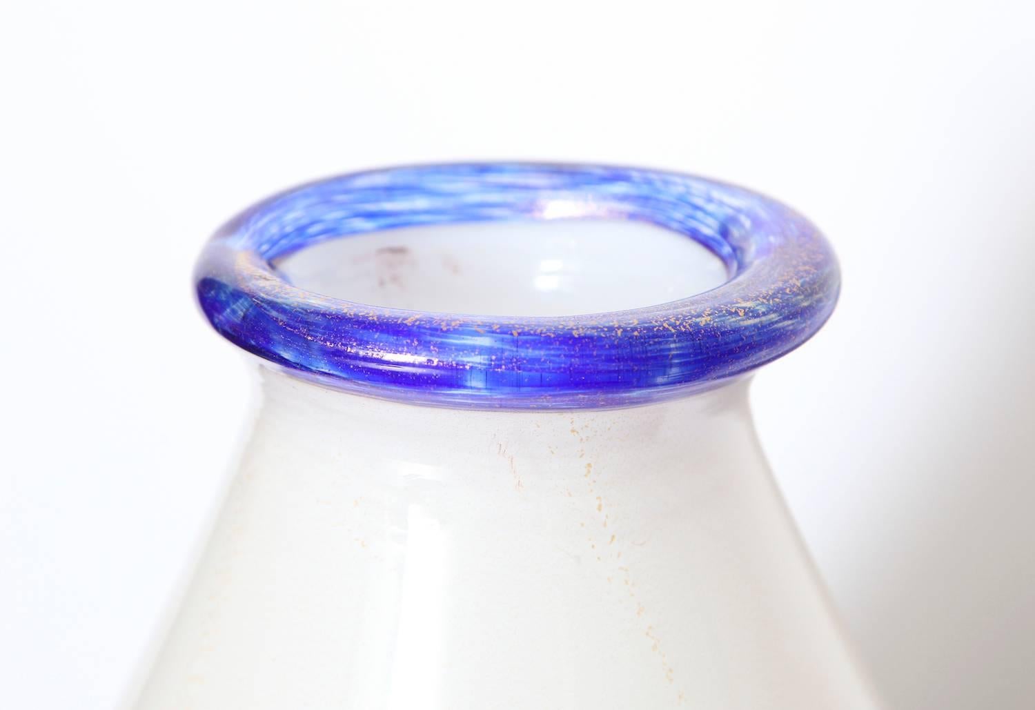 Italian Studio Made Murano Glass Vase For Sale