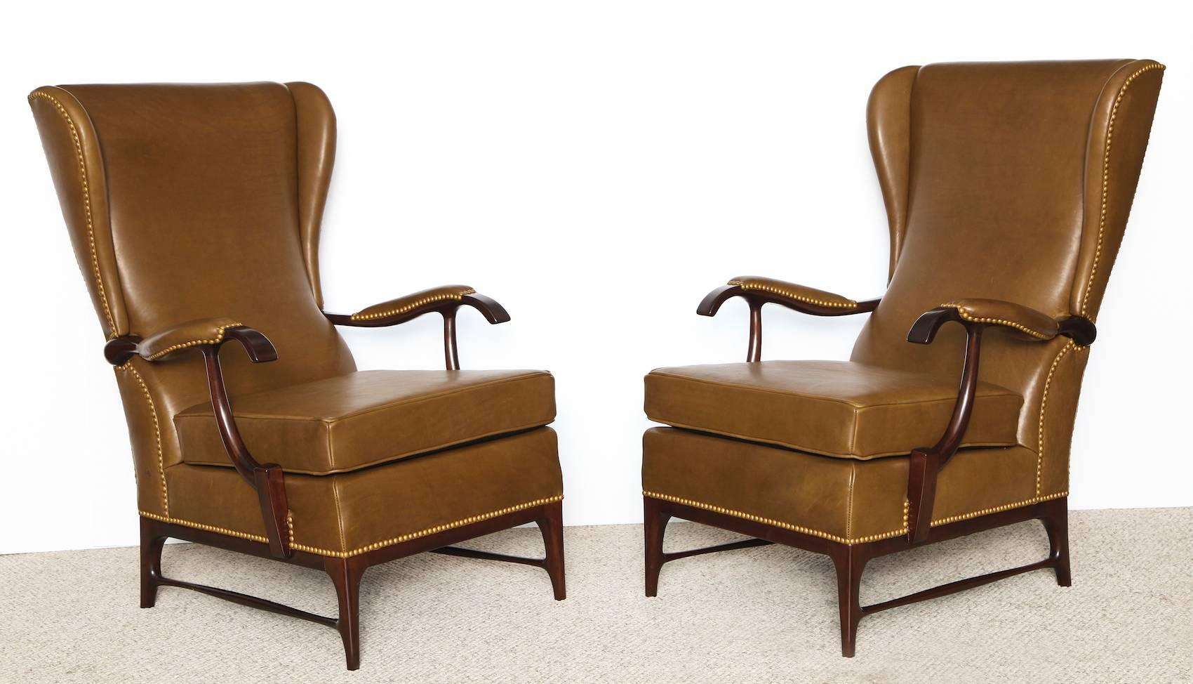 Italian Paolo Buffa Lounge Chairs