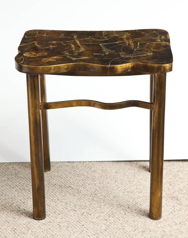 Mid-Century Modern Philip & Kelvin LaVerne Side Table For Sale