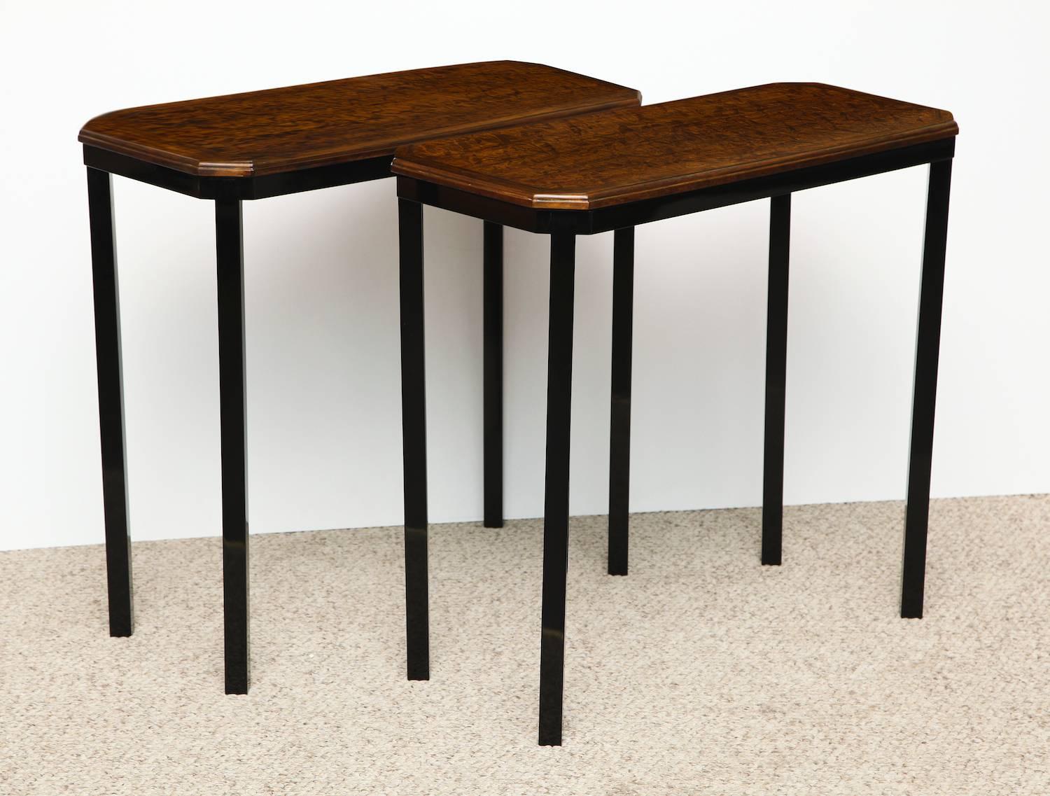 American Pair of Petite Console Tables by Paul Laszlo