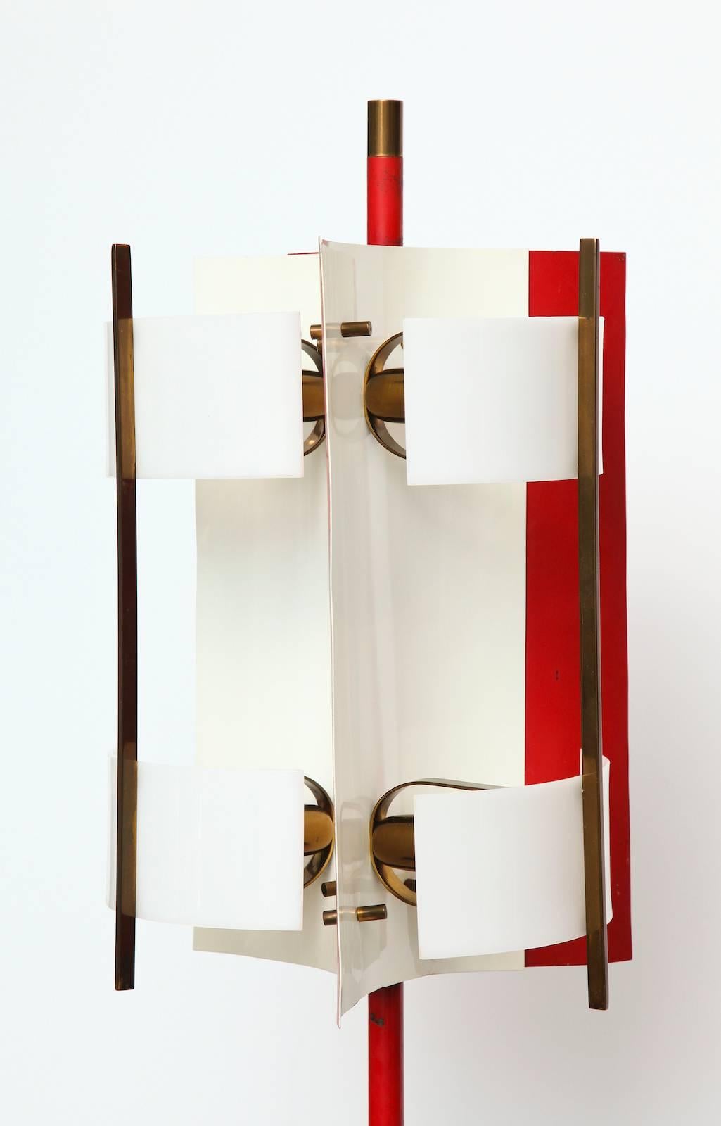 Italian Rare Modernist Floor Lamp by Stilnovo