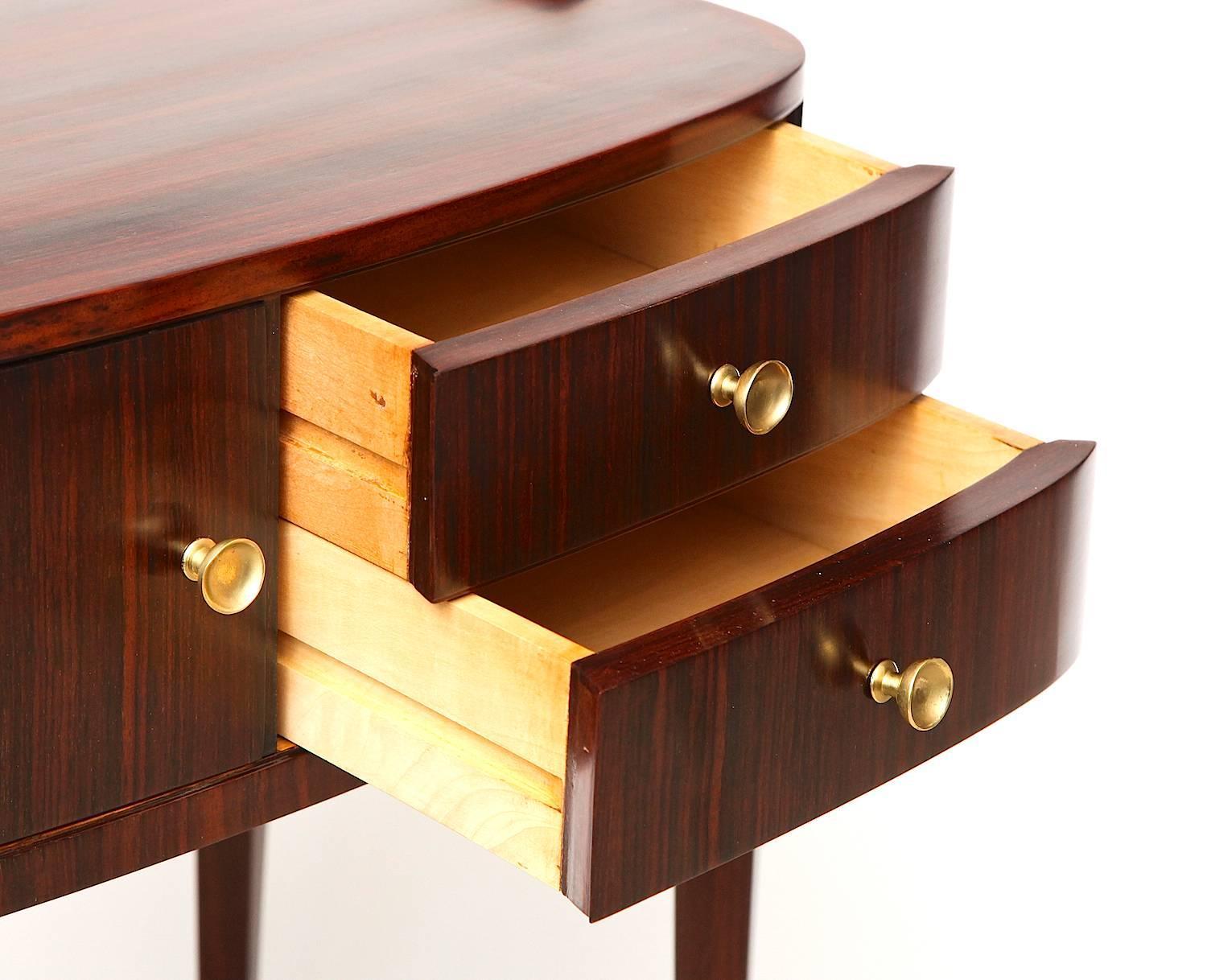 Elegant Bedside Tables by Paolo Buffa at 1stdibs