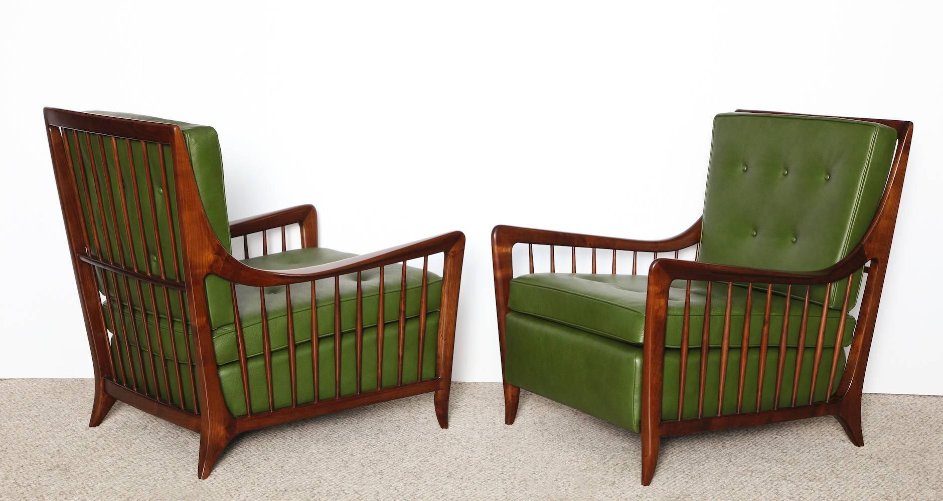 Mid-Century Modern Paolo Buffa Lounge Chairs