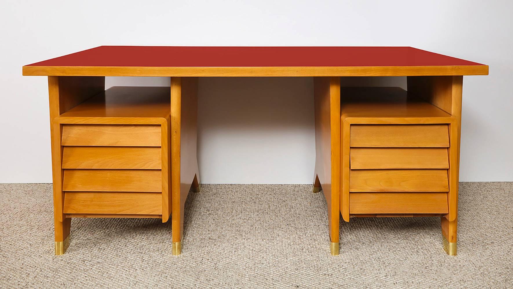 Italian Gio Ponti Desk   For Sale