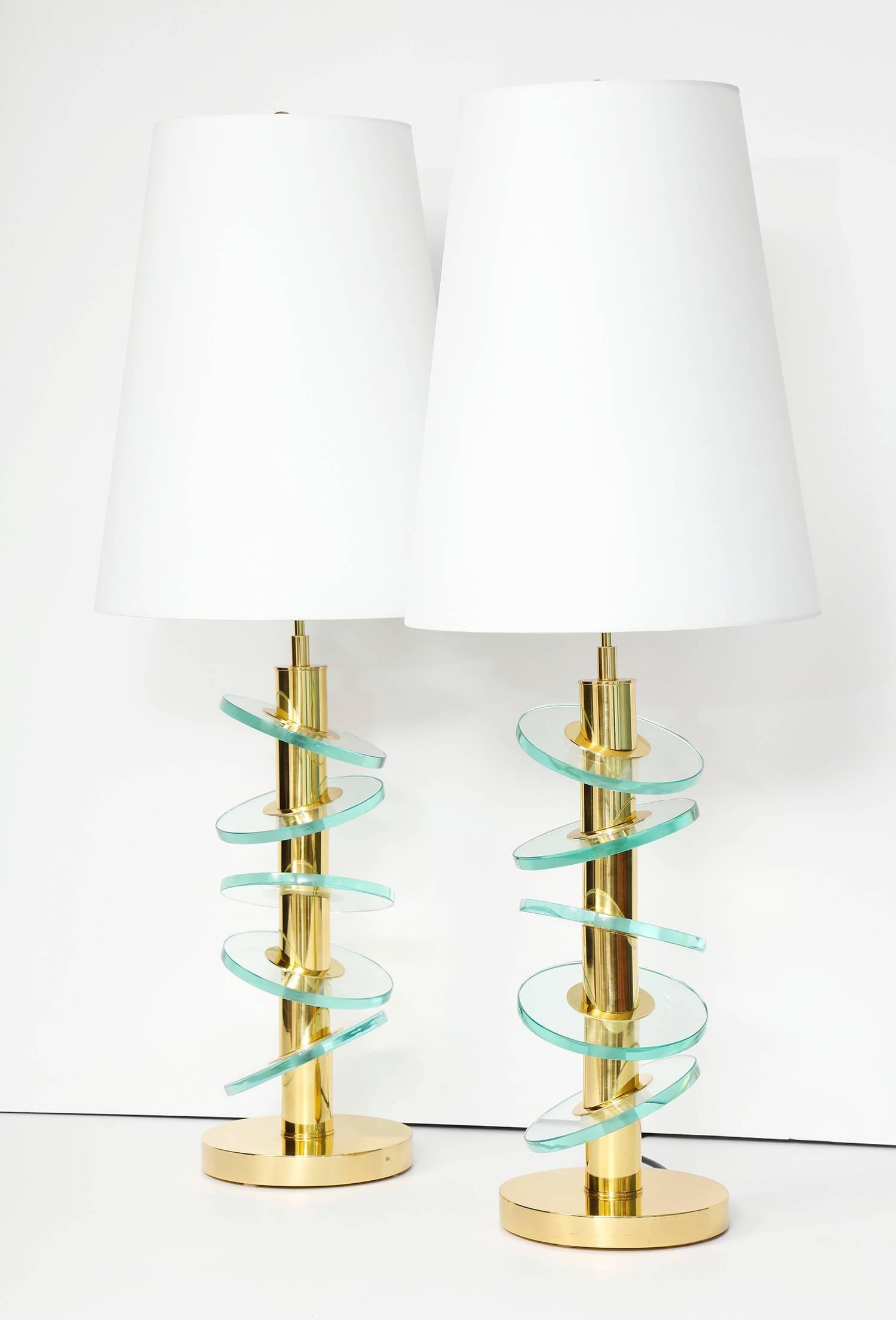 Italian Fedele Papagni Lamps.