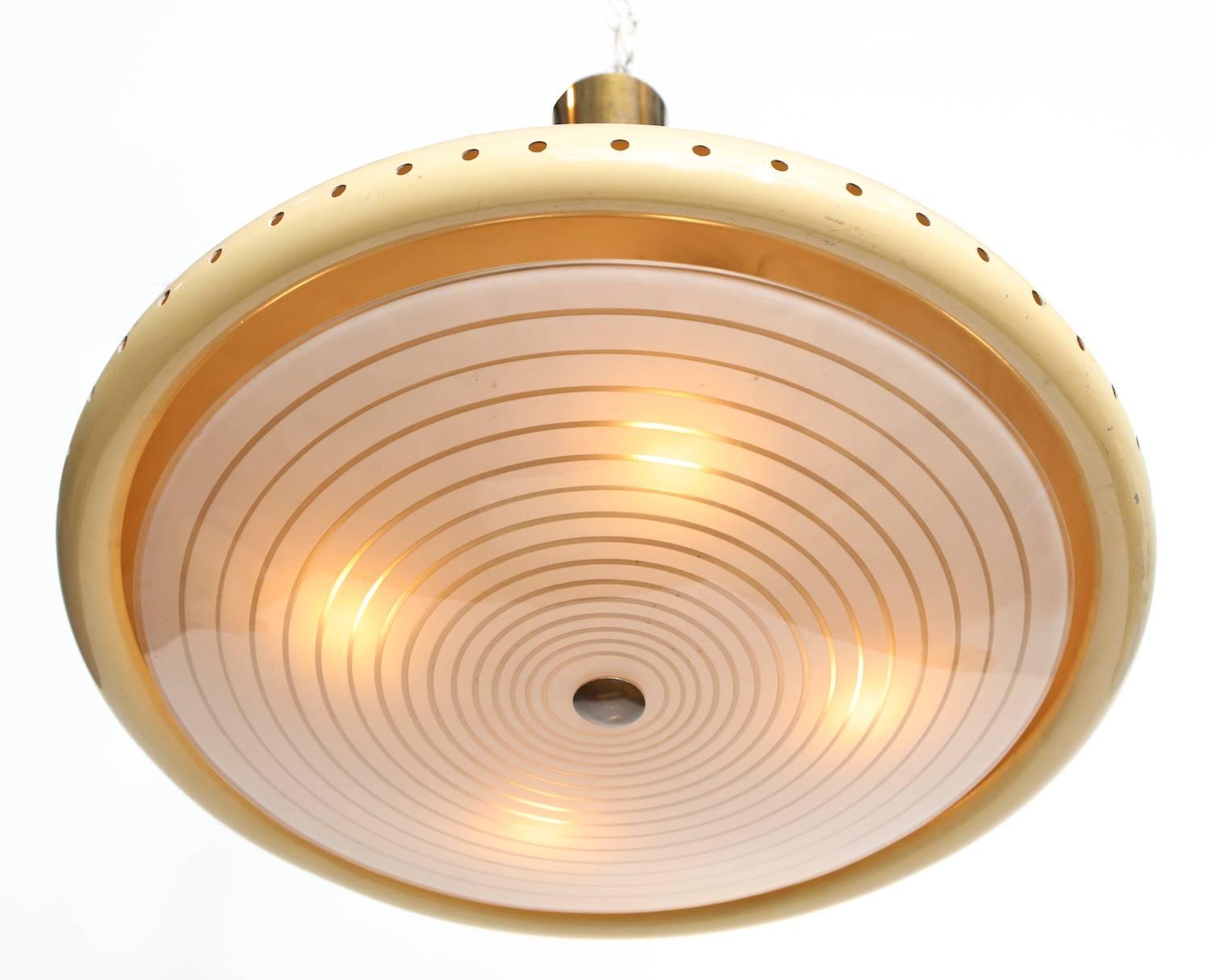 Mid-Century Modern Fontana Arte Pendant