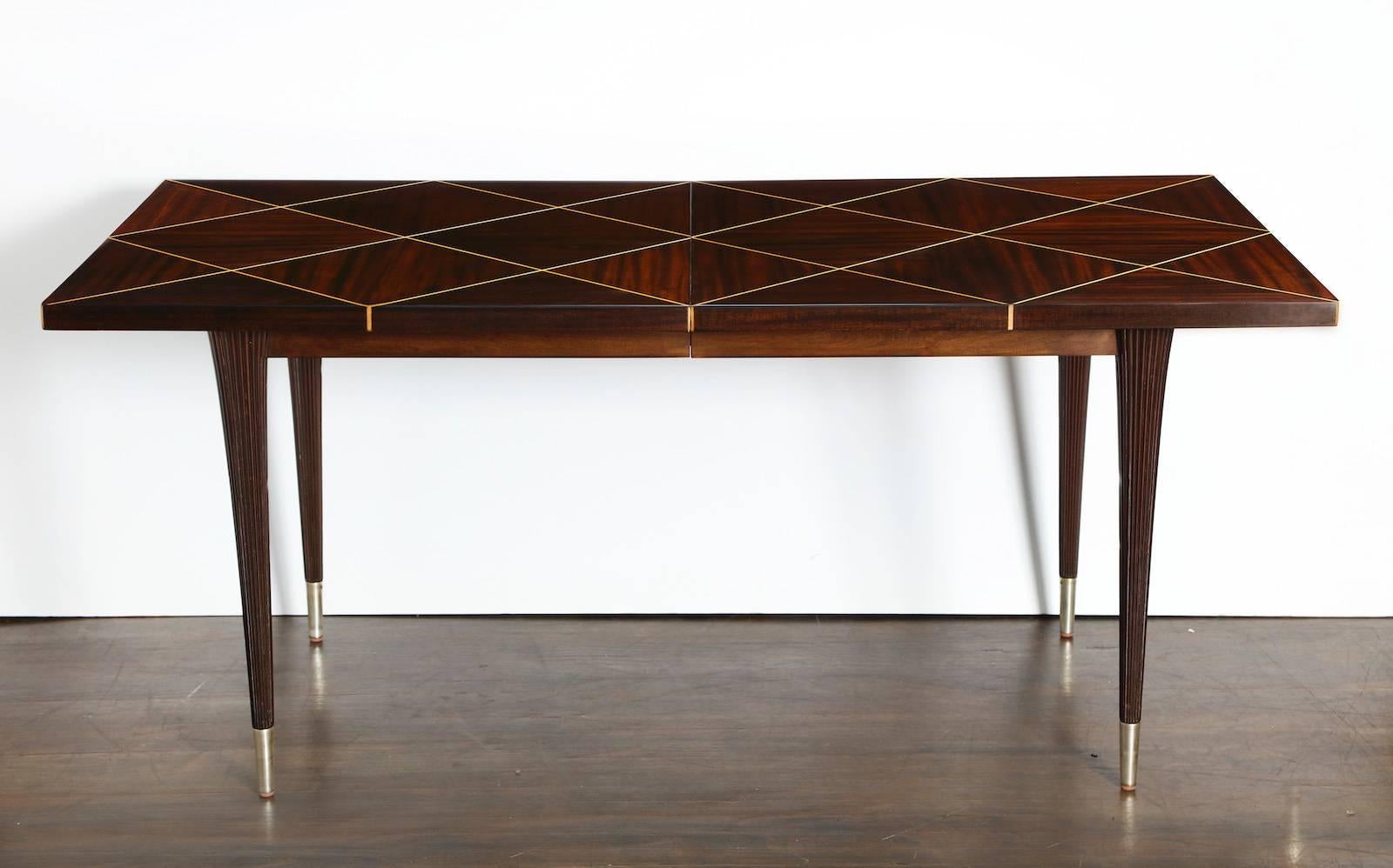 Mid-Century Modern Expandable Dining Table by Tommi Parzinger