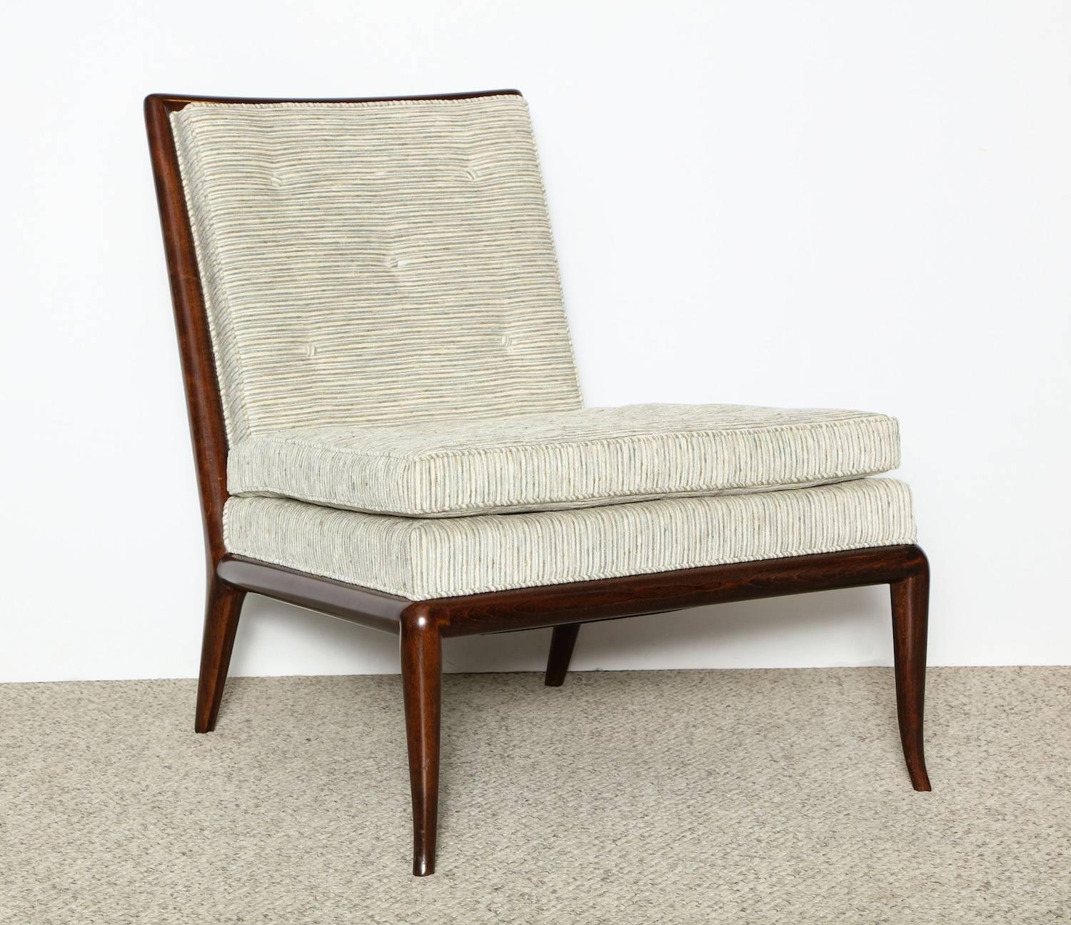 Mid-Century Modern T.H. Robsjohn-Gibbings Slipper Chair 
