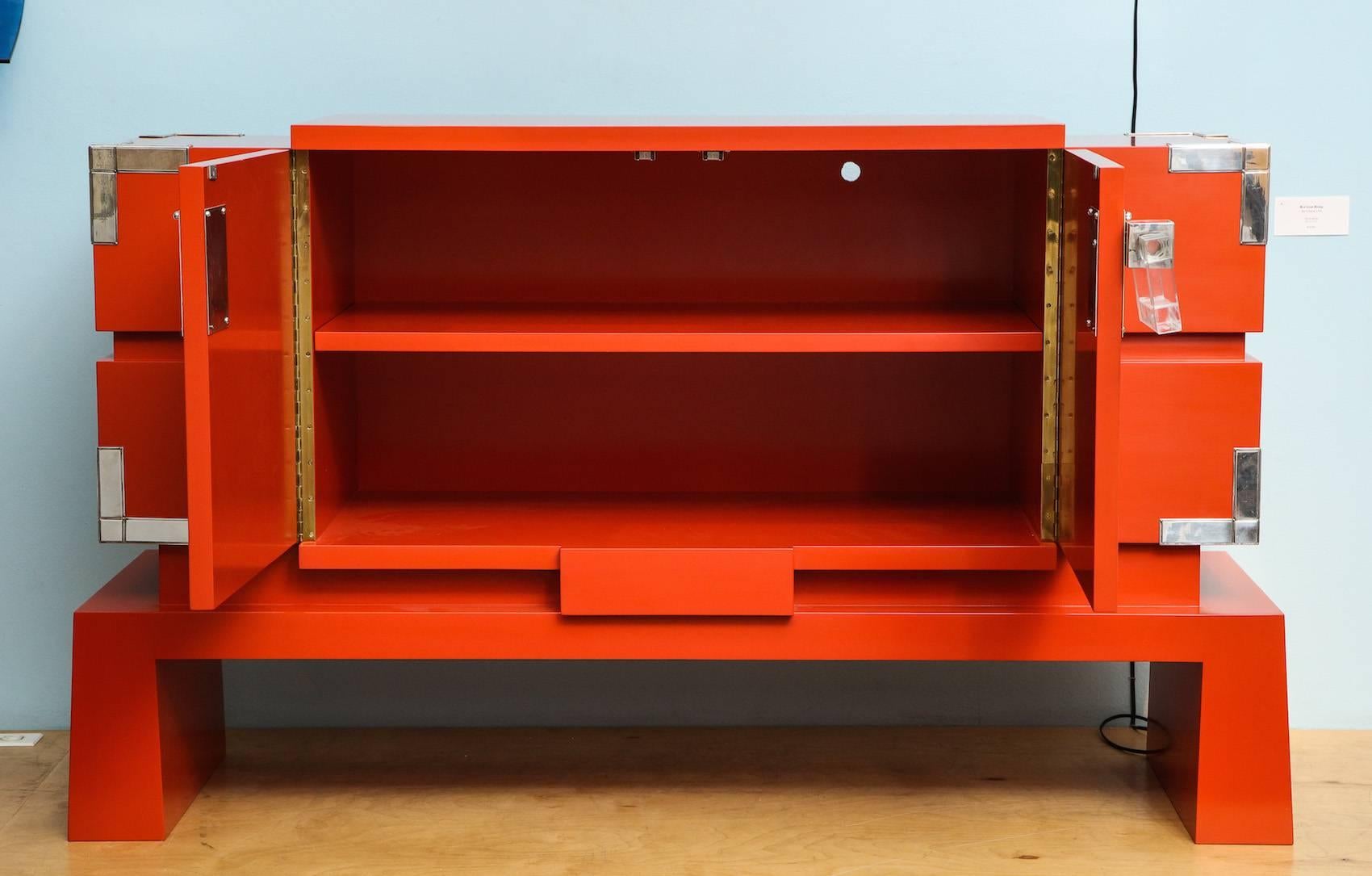 Mid-Century Modern Two-Door Cabinet by James Dolena