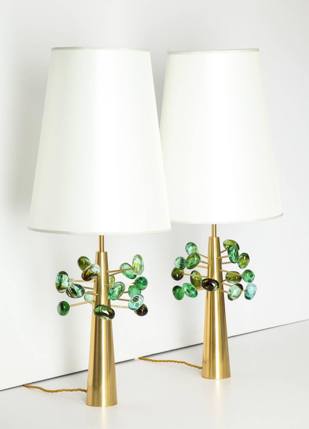 Mid-Century Modern Roberto Rida “Ghiande, ” Table Lamps
