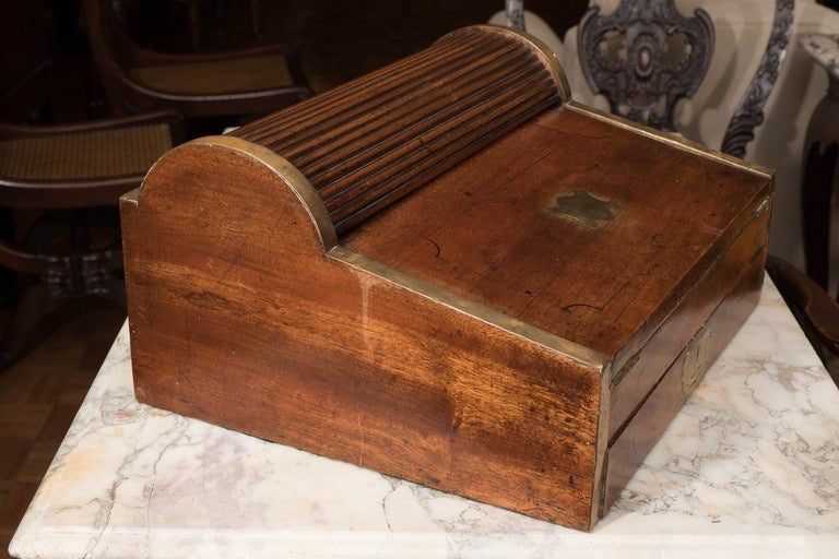 Scroll Top Writing Box In Excellent Condition In New York, NY
