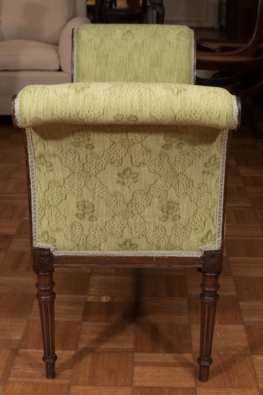 Early 19th Century Regency Mahogany Window Seat For Sale