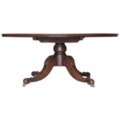 Six Foot Circular Mahogany Dining Table by Mack, Williams, and Gibton
