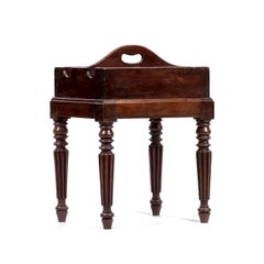 18th Century Georgian Mahogany Bottle Holder on Stand