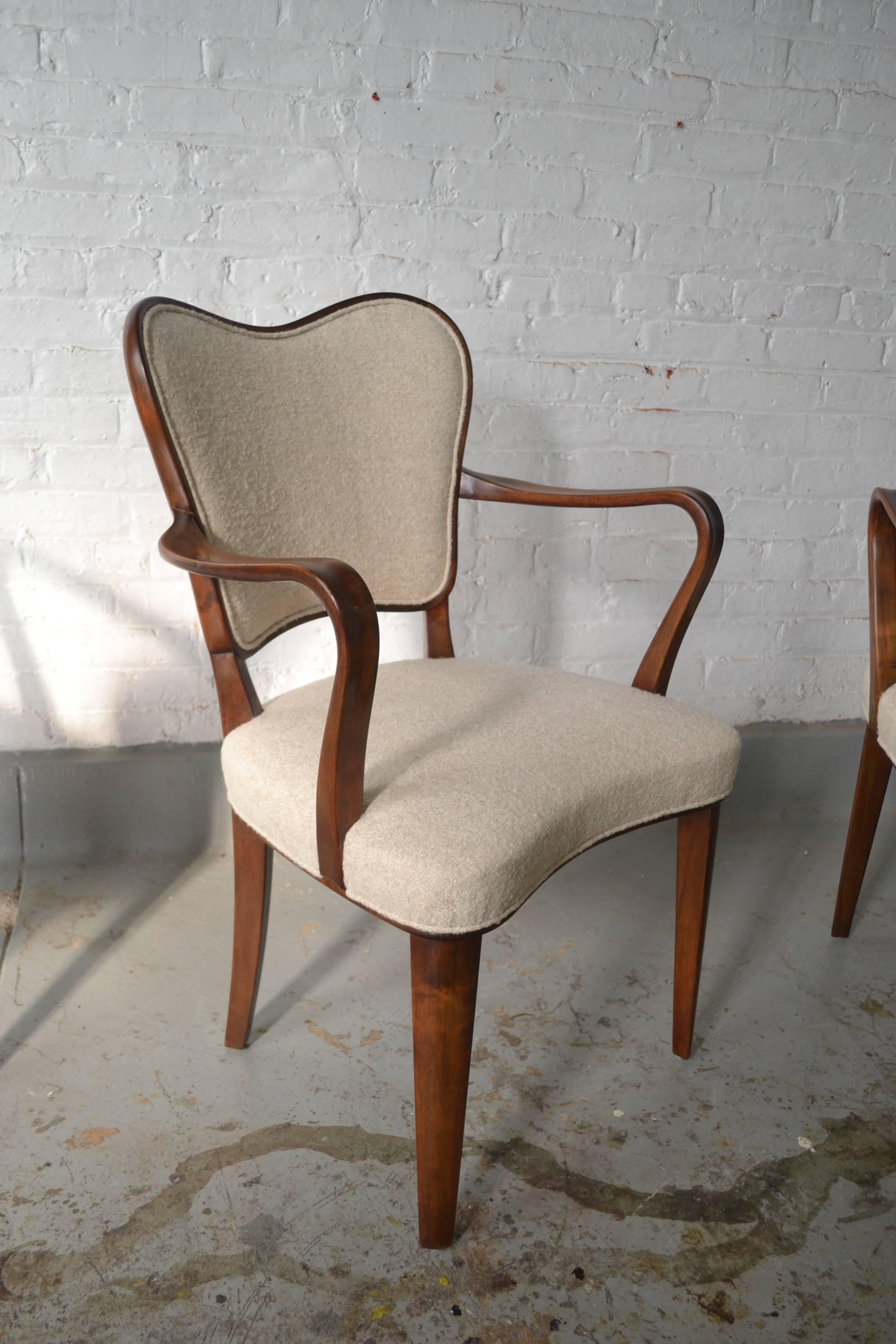 Scandinavian Modern Gustav Axel Berg Set of Four Armchairs, Sweden