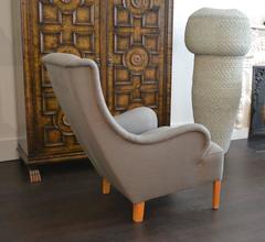 Fauteuil de salon simple rare de Carl Malmsten, Suède, années 1950