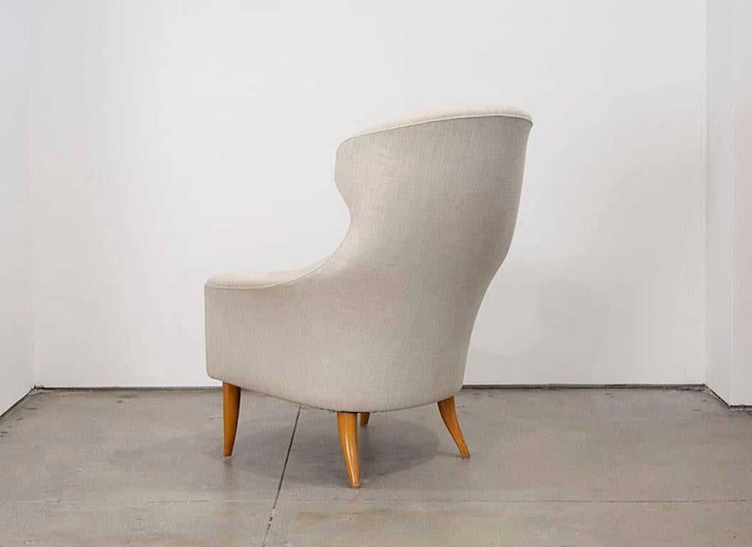 Modern High back Lounge Chair by Kerstin Hörlin-Holmquist, ca. 1955