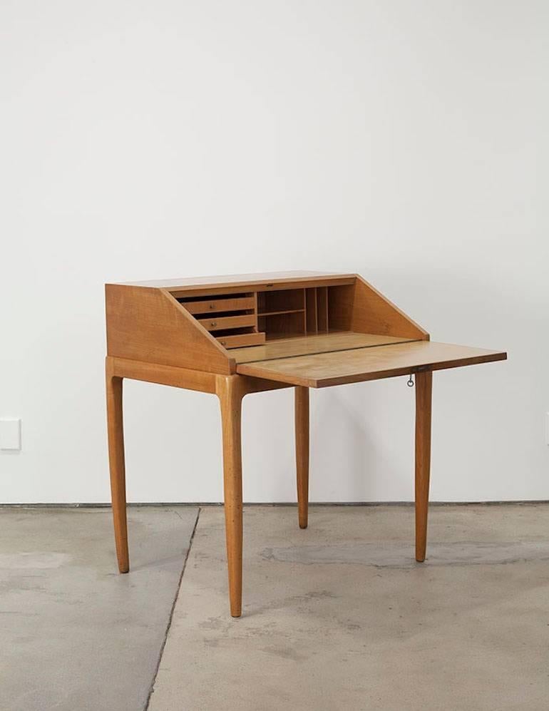 Very rare and beautiful desk by Josef Frank for Haus Und Garten, Vienna, circa 1925. In excellent condition, drop down desk with three small drawers and sectionals inside, comes with original key. 

Josef Frank (Austrian, 1885–1967)
Desk for Haus