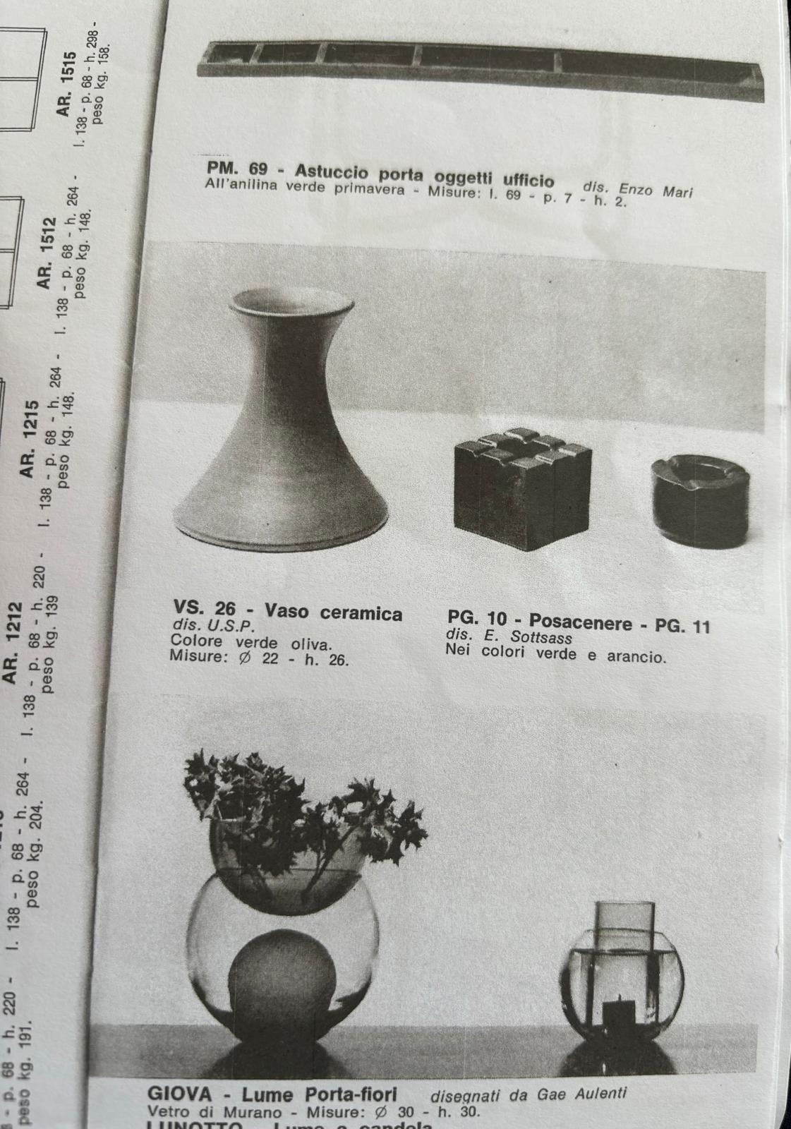 Ceramica di Ettore Sottsass per Poltronova, 1960s For Sale 4