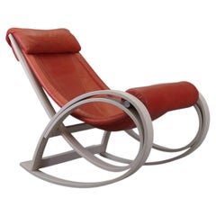 Silla mecedora «Sgarsul» de Gae Aulenti para Poltronova, década de 1960