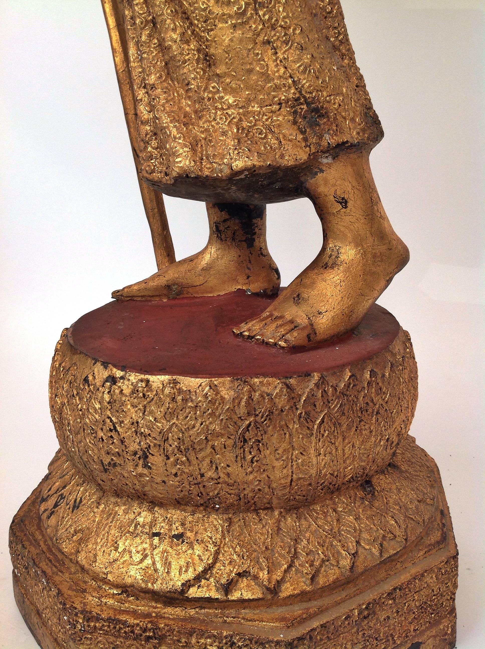 Solid Cast Bronze Traveling Monk For Sale 3