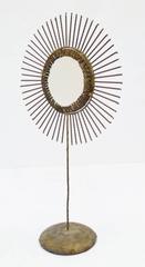 Curtis Jere Sunburst Standing Mirror, circa 1967